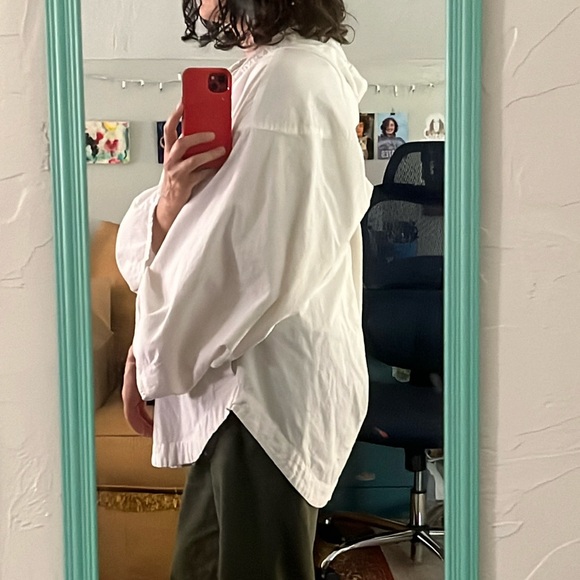 Free People Oversized “Natural White” Jacket - 100% Cotton VGUC - Picture 2 of 7